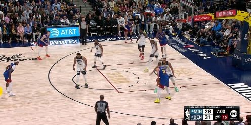  NBA季后赛首轮，掘金淘汰森林狼